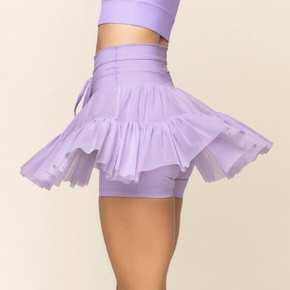 New Popflex Pirouette Skort Digital Lavender Viral Taylor Swift Skirt M Medium - Picture 10 of 11